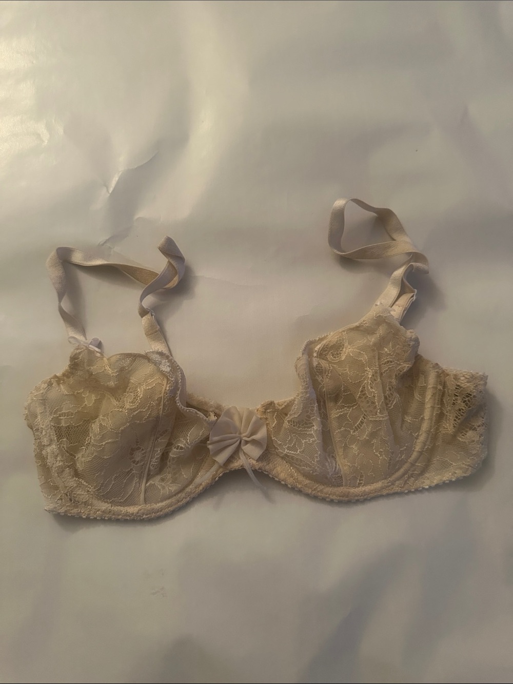 Aubade Sheer Lace Underwire Bra in Ivory